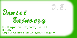 daniel bajnoczy business card
