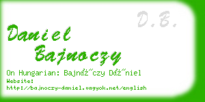 daniel bajnoczy business card